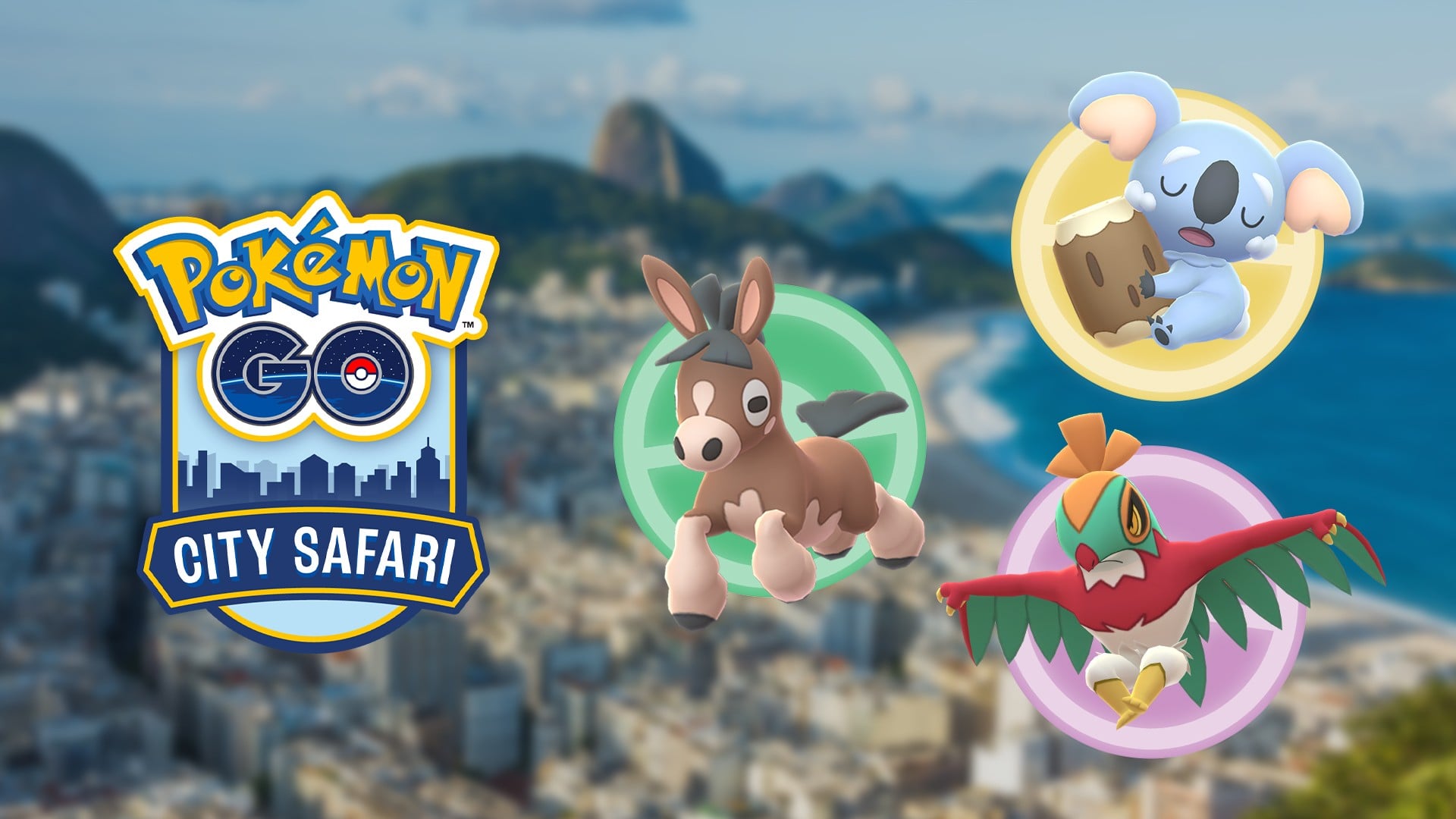 Rio de Janeiro, Brazil - Pokémon GO City Safari event artwork — Pokémon GO