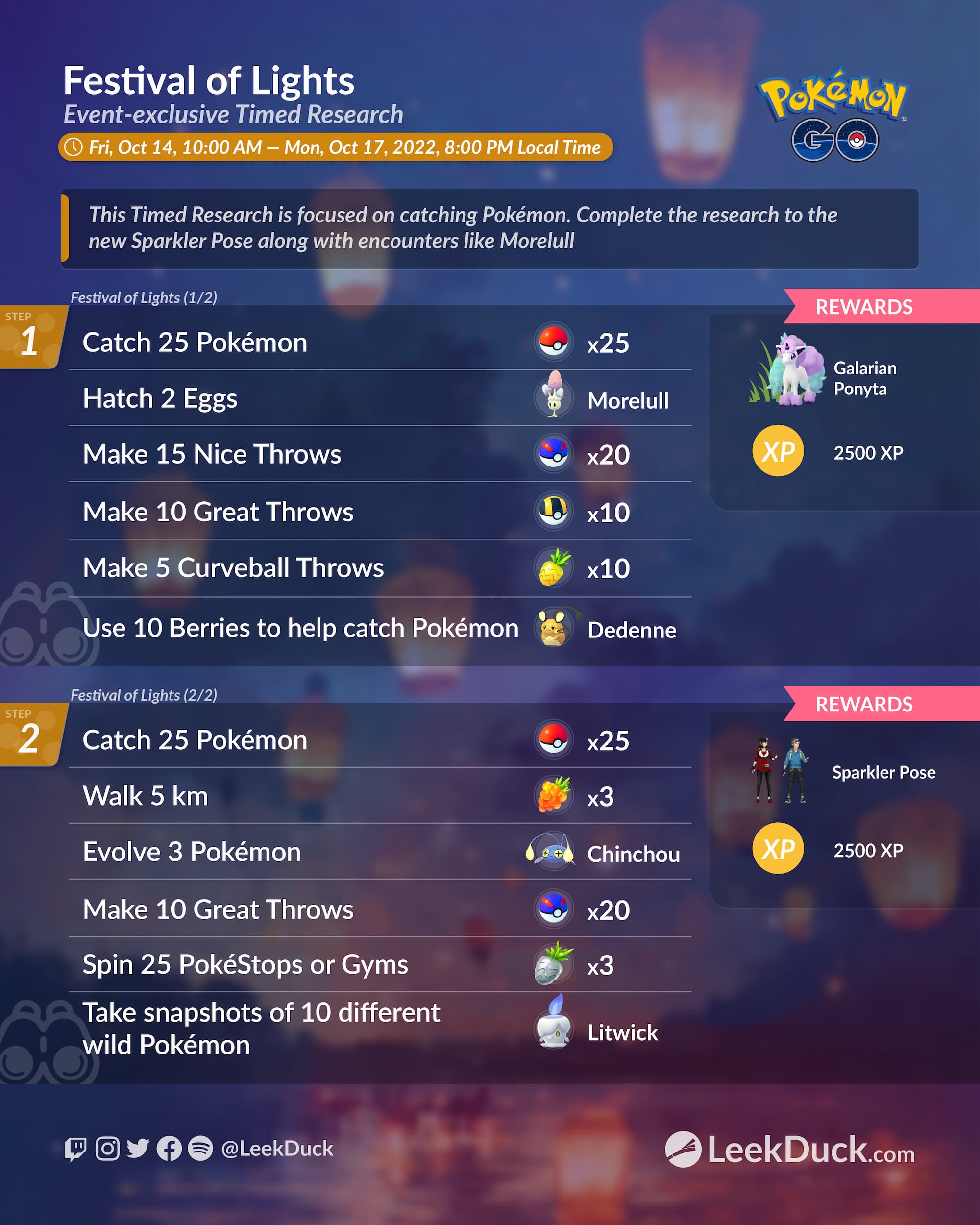 Festival of Lights - Leek Duck | Pokémon GO News and Resources