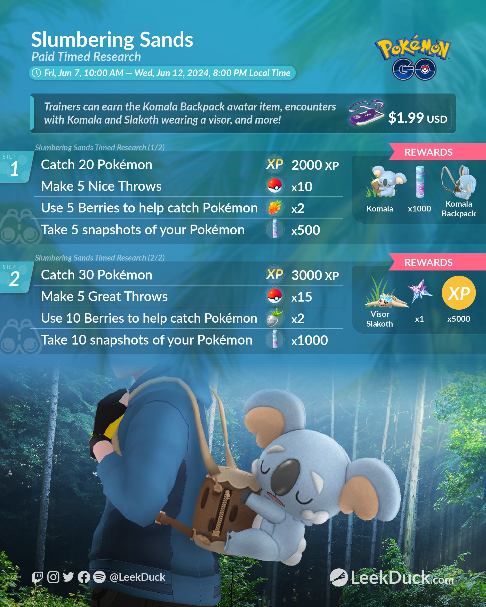 Slumbering Sands - Leek Duck | Pokémon GO News and Resources