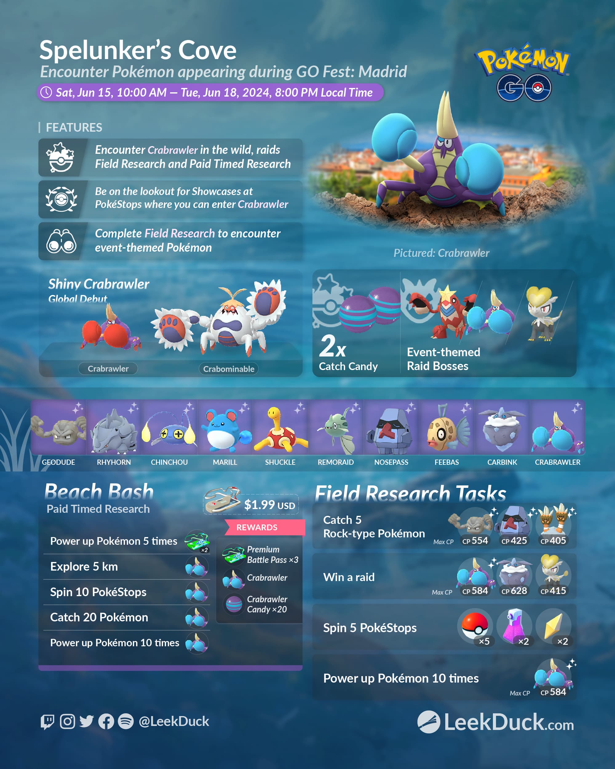 Spelunker&rsquo;s Cove - Leek Duck | Pokémon GO News and Resources