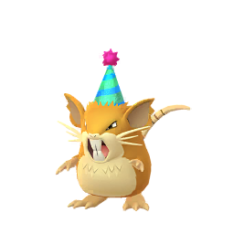 Raticate con gorro de fiesta
