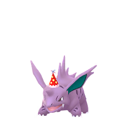 Nidorino con gorro de fiesta