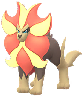 Pyroar in-game GO sprite